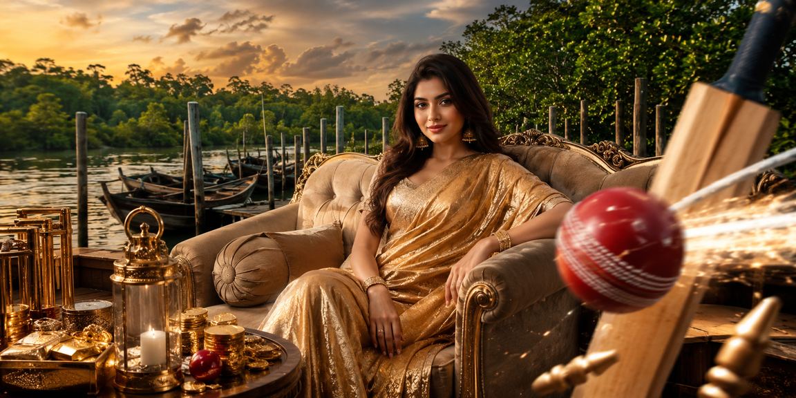 খুলনায় একজন বাংলাদেশি মডেল ce3 - এ ক্রিকেট বেটিং অডস দেখছেন